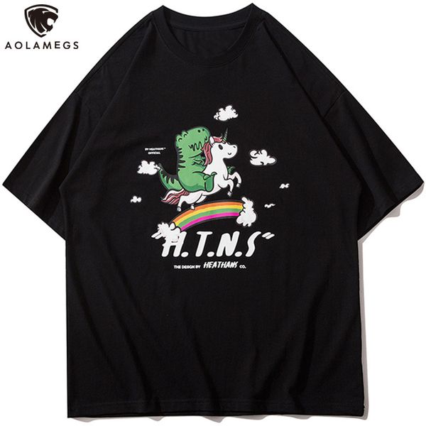 men's polos aolamegs funny men's t-shirt colorful dinosaur unicorn printed from cartoon college style shirts will see fashion hara, White;black
men's polos aolamegs funny men's t-shirt colorful dinosaur unicorn printed from cartoon college style shirts will see fashion hara, White;black