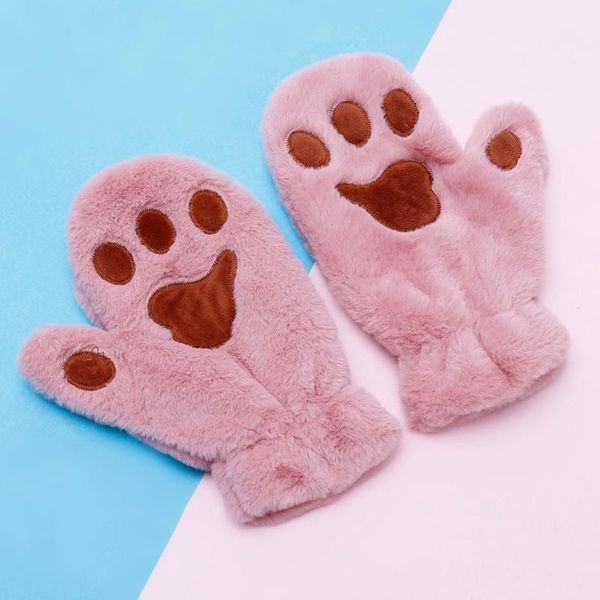 five fingers gloves women student winter fuzzy plush full finger cute cartoon cat solid color outdoor windproof snow ski mittens, Blue;gray
five fingers gloves women student winter fuzzy plush full finger cute cartoon cat solid color outdoor windproof snow ski mittens, Blue;gray