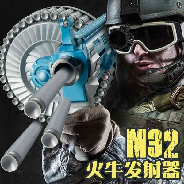 manual continuous firing m32 fire cow launcher soft bullet boy outdoor battle submachine chicken eating simulation toy gun
manual continuous firing m32 fire cow launcher soft bullet boy outdoor battle submachine chicken eating simulation toy gun