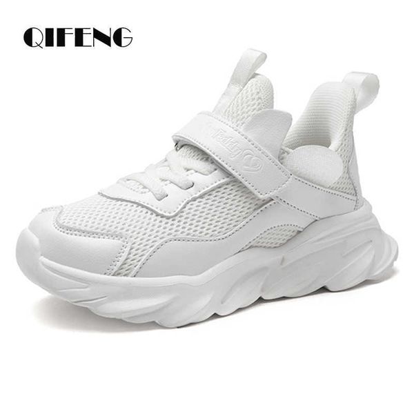 2021 children white casual shoes boys light mesh sneakers student kid summer size 5 8 9 12 13 sport footwear winter toddler boy g1025, Black;red