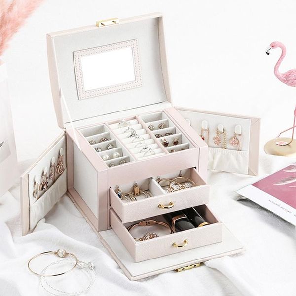 storage boxes & bins jewelry packaging box casket for exquisite makeup case organizer container graduation birthday gift
storage boxes & bins jewelry packaging box casket for exquisite makeup case organizer container graduation birthday gift