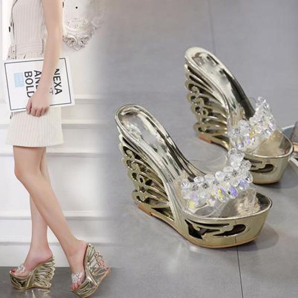 slippers ladies crystal roman rhinestone thick bottom hollow comfortable large size summer, Black
slippers ladies crystal roman rhinestone thick bottom hollow comfortable large size summer, Black