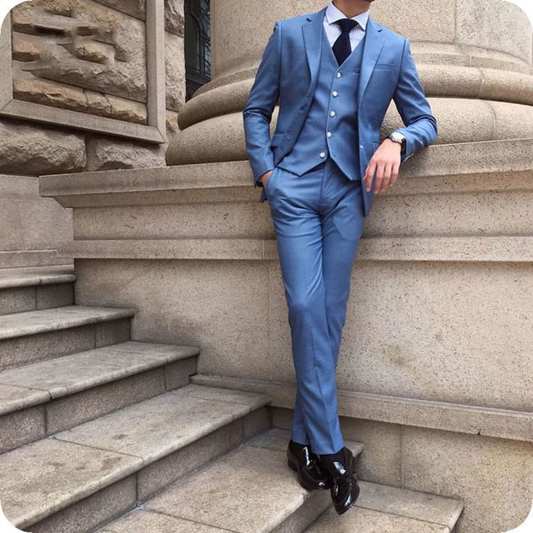 men's suits & blazers custom made blue business men prom wear wedding groom tuxedos 3 pieces (jacket+pants+vest) bridegroom m, White;black
men's suits & blazers custom made blue business men prom wear wedding groom tuxedos 3 pieces (jacket+pants+vest) bridegroom m, White;black
