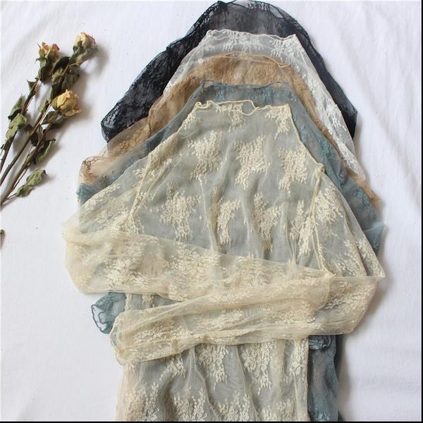 summer lace floral embroidery women shirt mesh transparent elegant see through black, White
summer lace floral embroidery women shirt mesh transparent elegant see through black, White