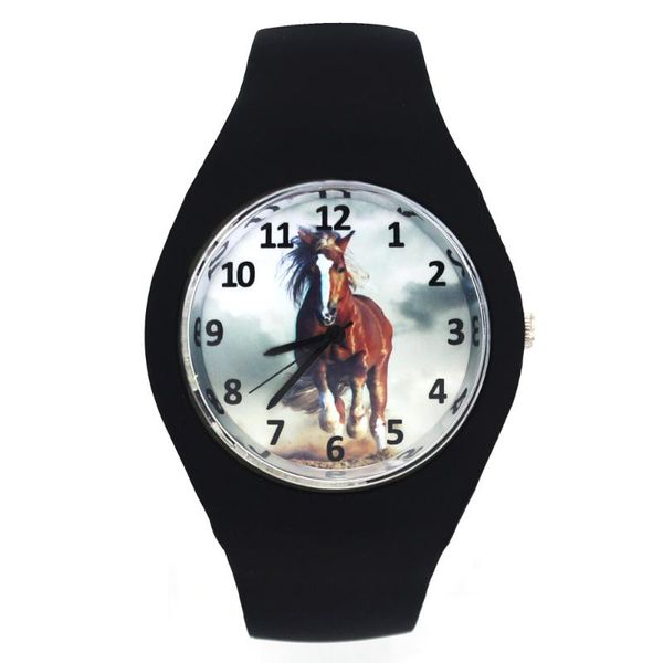 wristwatches running horse steed hobby dark horses presents fashion silicone band men women sport quartz wrist watch, Slivery;brown
wristwatches running horse steed hobby dark horses presents fashion silicone band men women sport quartz wrist watch, Slivery;brown