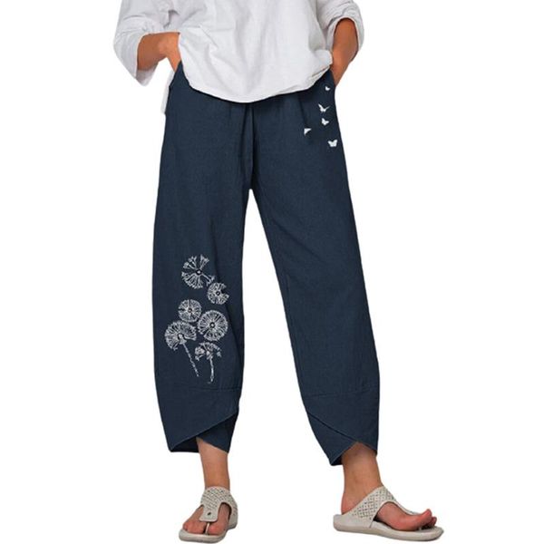 women's pants & capris fashion trousers casual summer loose for female dandelion print elastic waist pocket lady, Black;white
women's pants & capris fashion trousers casual summer loose for female dandelion print elastic waist pocket lady, Black;white