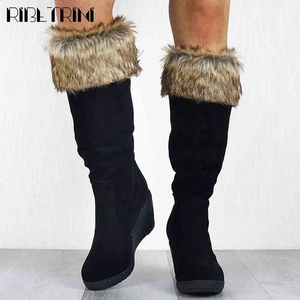 boots buckle wees flock shoes thick fur mid calf women round toe warm comfy winter boots, Black
boots buckle wees flock shoes thick fur mid calf women round toe warm comfy winter boots, Black
