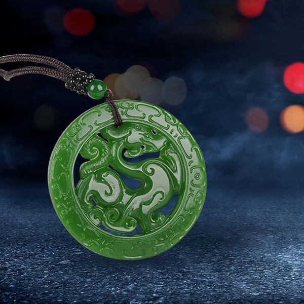 chains 2021 s fashion ladies accessories green jade pendant medal dragon hollow carving, Silver
chains 2021 s fashion ladies accessories green jade pendant medal dragon hollow carving, Silver