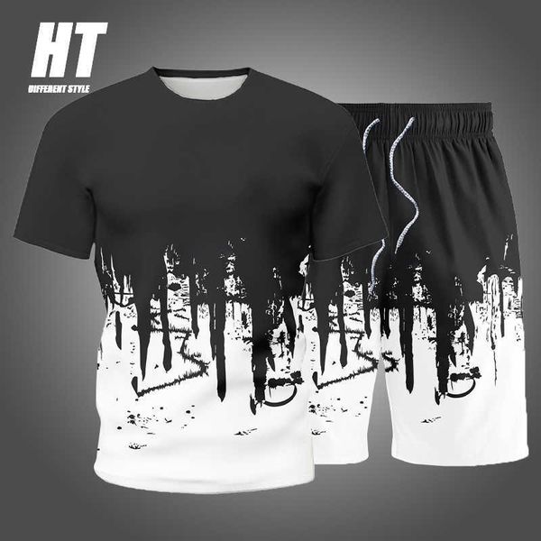 tracksuit men sets summer men's sportswear short sleeve t shirts+2 piece beach shorts casual fashion gym jogging male sportsuits 210603, Gray
tracksuit men sets summer men's sportswear short sleeve t shirts+2 piece beach shorts casual fashion gym jogging male sportsuits 210603, Gray