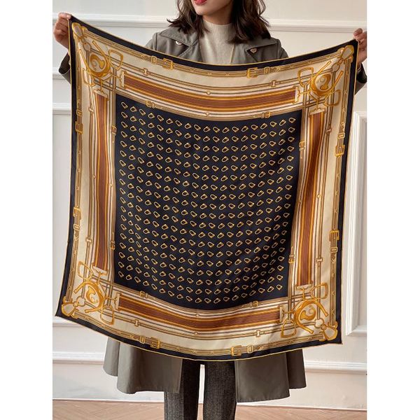 scarves silk scarf 90*90cm designer 100 % natural *mulberry scarfs 100% hand rolled foulard en soie saddle print, Blue;gray
scarves silk scarf 90*90cm designer 100 % natural *mulberry scarfs 100% hand rolled foulard en soie saddle print, Blue;gray