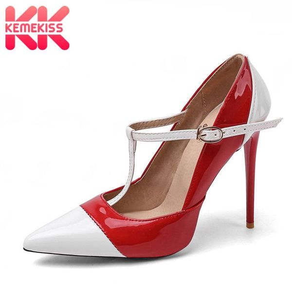 dress shoes kemekiss super thin high heels for women pumps mixed color patchwork club dancing buckle party female footwear size 34-47, Black
dress shoes kemekiss super thin high heels for women pumps mixed color patchwork club dancing buckle party female footwear size 34-47, Black