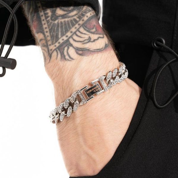 link, chain cuba diamond back to the future couple bracelet a pair of gifts for men and women., Black
link, chain cuba diamond back to the future couple bracelet a pair of gifts for men and women., Black
