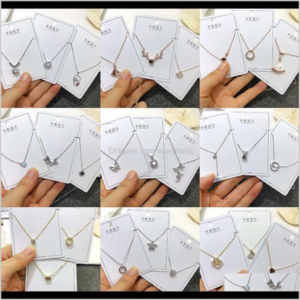 pendant necklaces & jewelry drop delivery 2021 pendants japanese style simple and versatile short necklace 925 pure sier set with zircon cry, Silver
pendant necklaces & jewelry drop delivery 2021 pendants japanese style simple and versatile short necklace 925 pure sier set with zircon cry, Silver