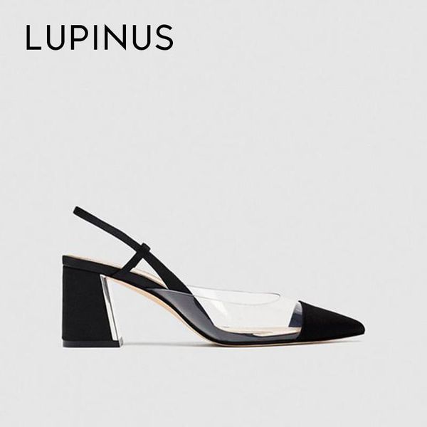 spring/summer women sandals fashion transparent for chic silver square heel high, Black
spring/summer women sandals fashion transparent for chic silver square heel high, Black