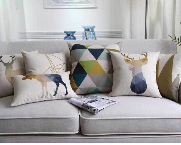 cushion/decorative pillow geometric triangles plaids art cushion covers nordic modern animals deer elk moose bear cover linen cotton pillowc
cushion/decorative pillow geometric triangles plaids art cushion covers nordic modern animals deer elk moose bear cover linen cotton pillowc