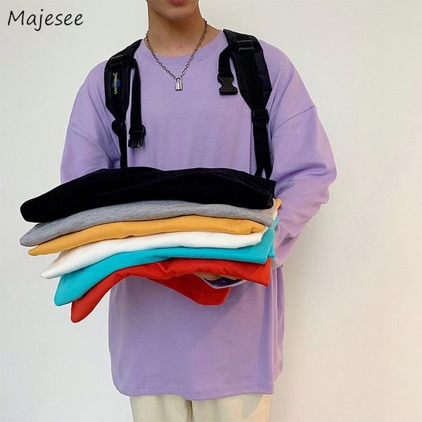men's t-shirts solid long sleeve men plus size m-3xl loose casual fashion all-match simple tees spring various colors chic, White;black
men's t-shirts solid long sleeve men plus size m-3xl loose casual fashion all-match simple tees spring various colors chic, White;black