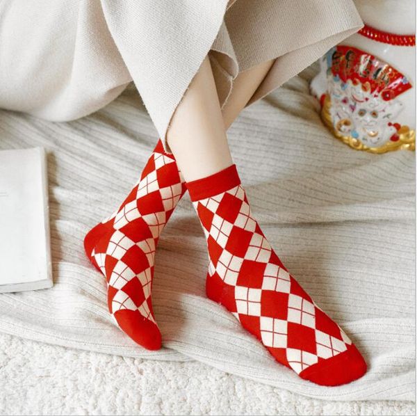 good a++ new year's natal year women's socks & hosiery flw050a fashion lady gift retro red plaidstockings, Black;white
good a++ new year's natal year women's socks & hosiery flw050a fashion lady gift retro red plaidstockings, Black;white