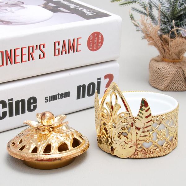 fragrance lamps middle eastern style metal ceramic incense burner plate delicate arabic iron art holder figurine ash catche
fragrance lamps middle eastern style metal ceramic incense burner plate delicate arabic iron art holder figurine ash catche
