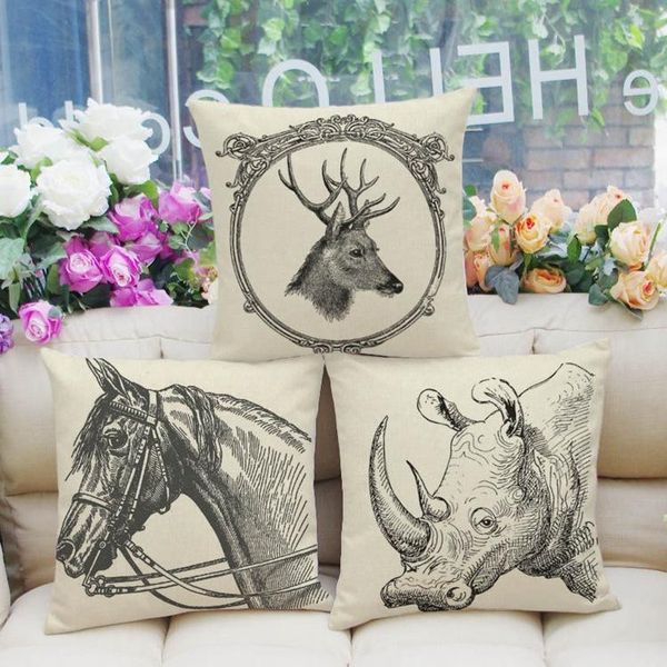 hand painted realistic animal linen pillow cover elk rhinoceros hippo sofa core nordic throw cushion/decorative
hand painted realistic animal linen pillow cover elk rhinoceros hippo sofa core nordic throw cushion/decorative