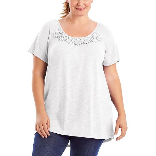 women's blouses & shirts 5xl plus size white for ladies blusas feminina verao 2021 women fashion soild color lace short sleeve shirt r
women's blouses & shirts 5xl plus size white for ladies blusas feminina verao 2021 women fashion soild color lace short sleeve shirt r