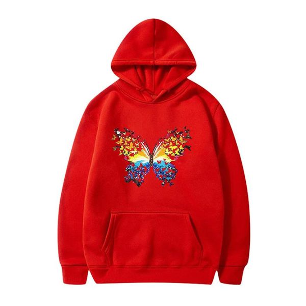 women's hoodies & sweatshirts korean sweatshirt butterfly fun pattern printed long-sleeved hooded loose female, Black
women's hoodies & sweatshirts korean sweatshirt butterfly fun pattern printed long-sleeved hooded loose female, Black