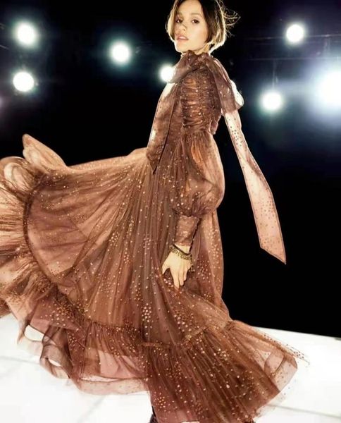 casual dresses elegant fairy gauze dress 2021 autumn wrinkled bow tie stitching star printing and dyeing long, Black;gray
casual dresses elegant fairy gauze dress 2021 autumn wrinkled bow tie stitching star printing and dyeing long, Black;gray