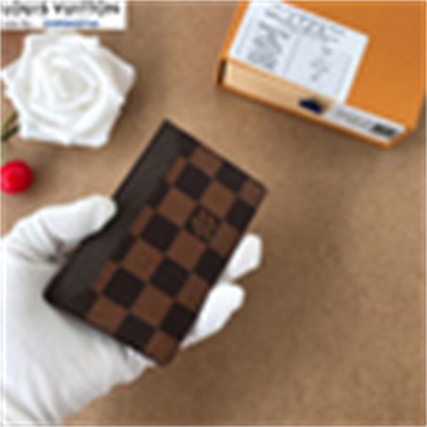 holders brand designer luxury m61732 card holder coffee color grid women real leather long wallets chain wallet pouches key card phone cases, Red;black
holders brand designer luxury m61732 card holder coffee color grid women real leather long wallets chain wallet pouches key card phone cases, Red;black