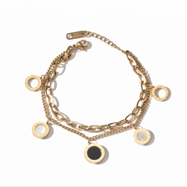 link, chain 316l stainless steel 2 layer black white shells round thick bracelets for women fashion trend fine jewelry party gift n254
link, chain 316l stainless steel 2 layer black white shells round thick bracelets for women fashion trend fine jewelry party gift n254
