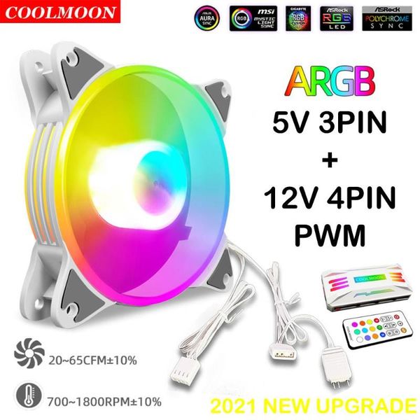 fans & coolings coolmoon pc argb white fan 5v 3pin 120mm 4pin pwm case chassis cooler magic moon heatsink radiator for computer water coolin
fans & coolings coolmoon pc argb white fan 5v 3pin 120mm 4pin pwm case chassis cooler magic moon heatsink radiator for computer water coolin
