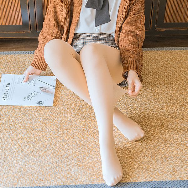 autumn and winter double layer bare leg artifact fake meat natural pantyhose plush thickened bottom sock's silk stockings, Black;white
autumn and winter double layer bare leg artifact fake meat natural pantyhose plush thickened bottom sock's silk stockings, Black;white