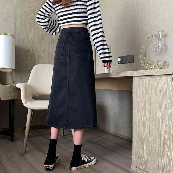skirts summer long black denim skirt women high waist a line pockets jean streetwear slit saia jeans femme jupes irbb
skirts summer long black denim skirt women high waist a line pockets jean streetwear slit saia jeans femme jupes irbb