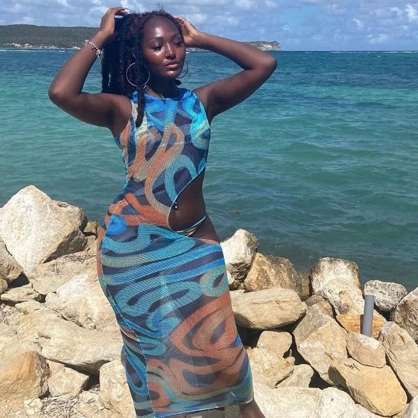 women's swimwear women cover up long dress swimwears summer sundress irregular mesh hollow waist see through slim for beach female ladi, White;black
women's swimwear women cover up long dress swimwears summer sundress irregular mesh hollow waist see through slim for beach female ladi, White;black