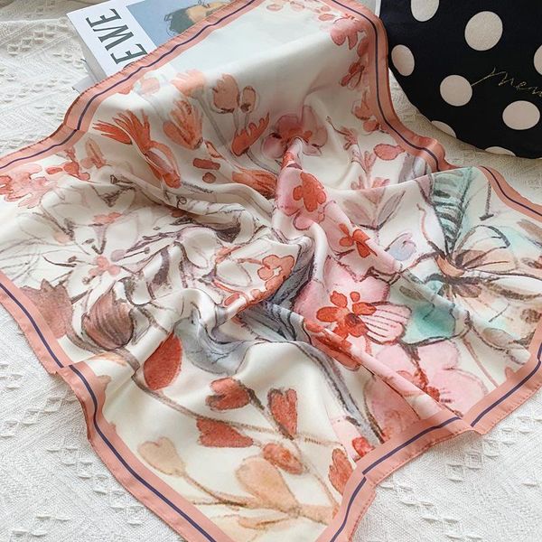 scarves 2021 silk scarf women neck hair foulard square small headband fashion flower print neckerchief bandana shawls and wraps, Blue;gray
scarves 2021 silk scarf women neck hair foulard square small headband fashion flower print neckerchief bandana shawls and wraps, Blue;gray