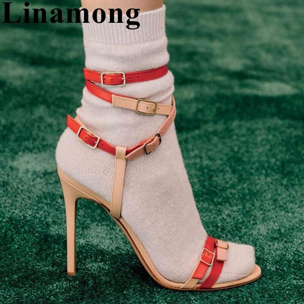 summer fashion mixed color narrow band buckle strap thin high heel and open toe sample women sandals shoes, Black
summer fashion mixed color narrow band buckle strap thin high heel and open toe sample women sandals shoes, Black