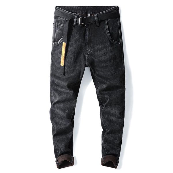 style soft men's jeans autumn and winter trendy brand plus velvet thickening trousers all-match korean casual pants, Blue
style soft men's jeans autumn and winter trendy brand plus velvet thickening trousers all-match korean casual pants, Blue