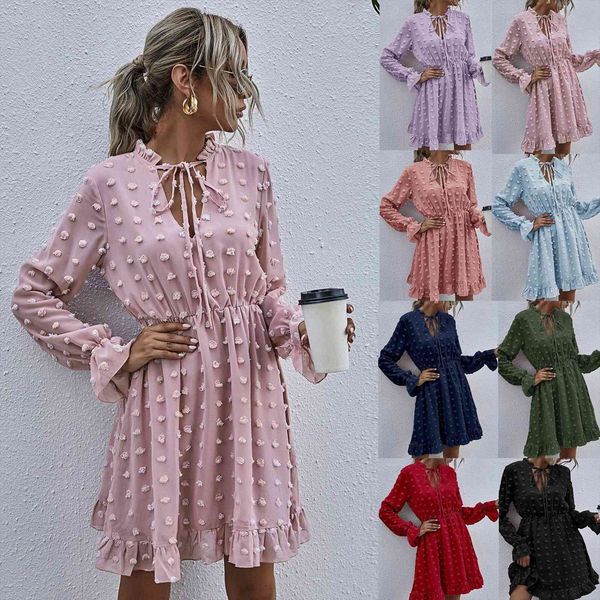 pink applique chiffon shirt ruffled women dress neck long sleeve high waist mini summer, Black;gray
pink applique chiffon shirt ruffled women dress neck long sleeve high waist mini summer, Black;gray