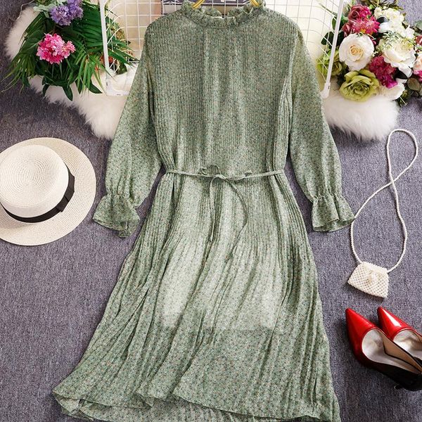 casual dresses 2021 spring and summer loose dress vintage print women long sleeve belt pleated plus size, Black;gray
casual dresses 2021 spring and summer loose dress vintage print women long sleeve belt pleated plus size, Black;gray