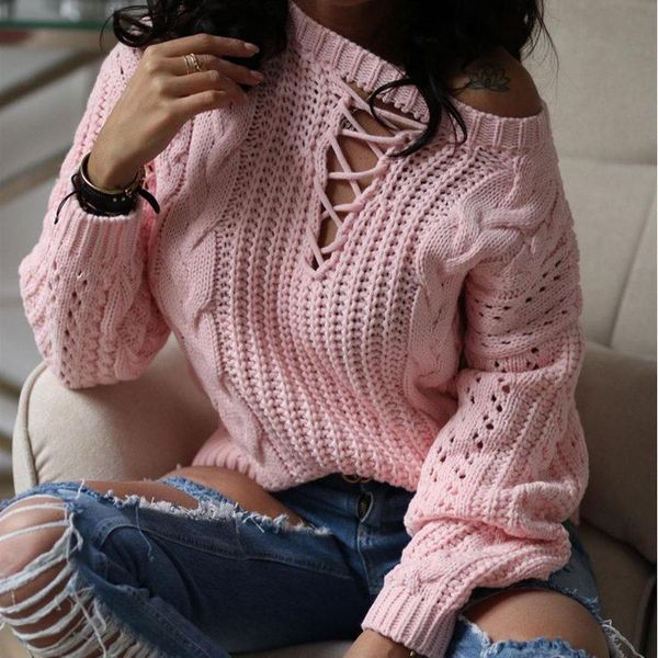 women's sweaters autumn winter women casual off shoulder long sleeve knitted pullover female clothes hollow out loose sweater whit, White;black
women's sweaters autumn winter women casual off shoulder long sleeve knitted pullover female clothes hollow out loose sweater whit, White;black