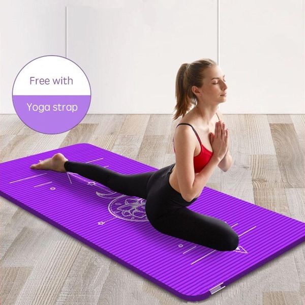 yoga mats lotus pattern body position line mat 1830x800x100mm super big & thick nbr sports pad for pilates gym exercise with strap
yoga mats lotus pattern body position line mat 1830x800x100mm super big & thick nbr sports pad for pilates gym exercise with strap