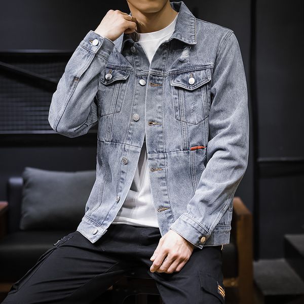 men's jackets jaqueta jeans masculina de retalhos para primavera e outono, jaqueta casual lavada homens jovens coreana, roupa externa z, Black;brown
men's jackets jaqueta jeans masculina de retalhos para primavera e outono, jaqueta casual lavada homens jovens coreana, roupa externa z, Black;brown