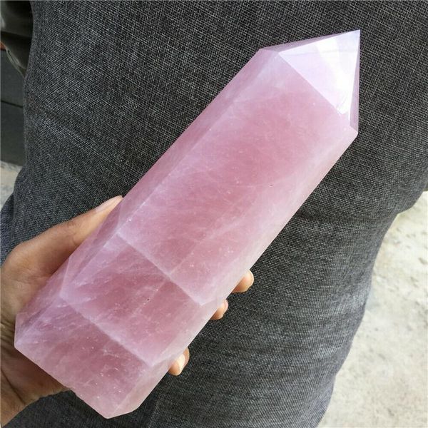 decorative objects & figurines natural pink rose quartz crystal obelisk wand point healing
decorative objects & figurines natural pink rose quartz crystal obelisk wand point healing