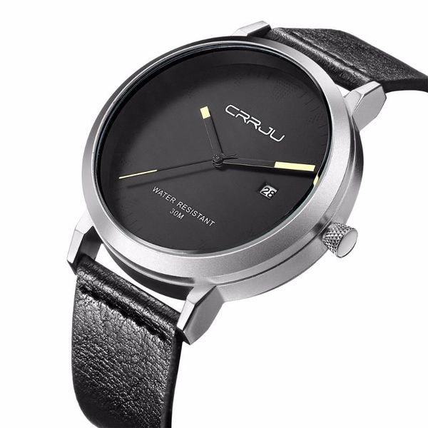wristwatches crrju men watches men's quartz hour date clock male leather sports watch casual military wrist relogio masculino, Slivery;brown
wristwatches crrju men watches men's quartz hour date clock male leather sports watch casual military wrist relogio masculino, Slivery;brown