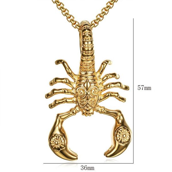 charms retro punk scorpion titanium steel pendant domineering trendy nightclub necklace, Bronze;silver
charms retro punk scorpion titanium steel pendant domineering trendy nightclub necklace, Bronze;silver