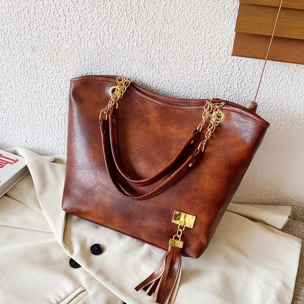 evening bags tassel shoulder bag for women pu leather handbag chains handle designer lady tote shopping feminina bolsa
evening bags tassel shoulder bag for women pu leather handbag chains handle designer lady tote shopping feminina bolsa