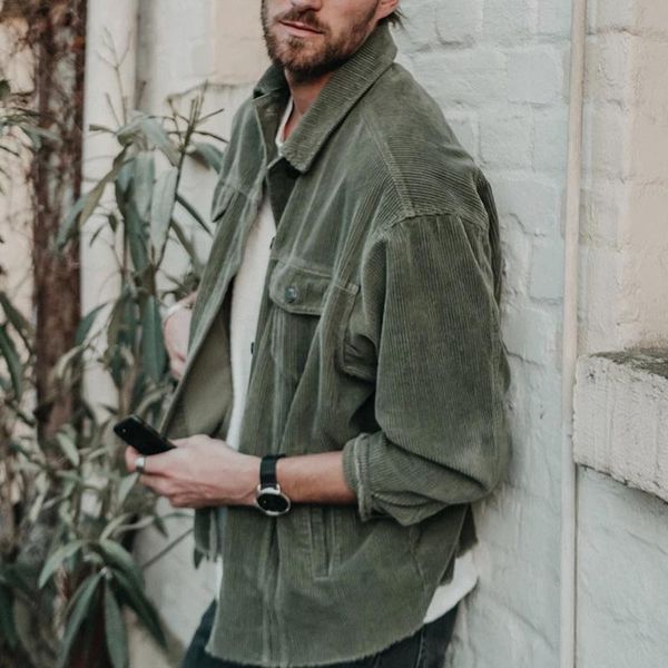 men's jackets casual retro turn-down collar button coat autumn winter men's corduroy jacket streetwear male simple long sleeve outw, Black;brown
men's jackets casual retro turn-down collar button coat autumn winter men's corduroy jacket streetwear male simple long sleeve outw, Black;brown