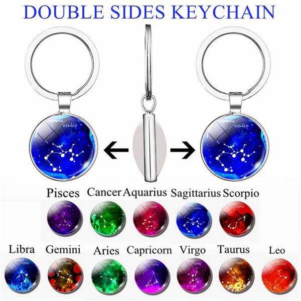 keychains 12 zodiac colorful constellations star double face keychain glass cabochon jewelry pendant key chain women men birthday gifts, Silver
keychains 12 zodiac colorful constellations star double face keychain glass cabochon jewelry pendant key chain women men birthday gifts, Silver