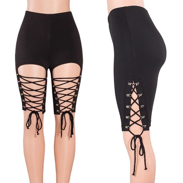 women's shorts summer women denim black strap ties short jeans high waisted tassel elastic lace up bandage pants, White;black
women's shorts summer women denim black strap ties short jeans high waisted tassel elastic lace up bandage pants, White;black