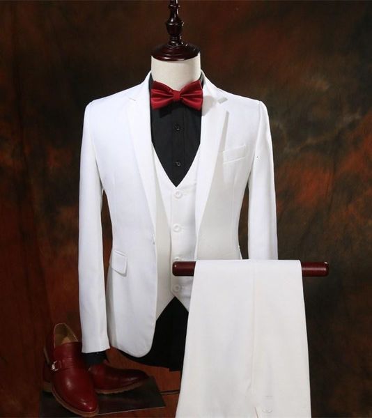 men's suits & blazers (jacket+vest+pants)male wedding groom prom suit set autumn winter decorative pattern singer costumes party b, White;black
men's suits & blazers (jacket+vest+pants)male wedding groom prom suit set autumn winter decorative pattern singer costumes party b, White;black