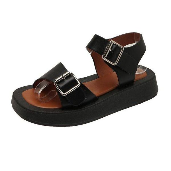 sandals woman flat shoes 2021 fashion students summer round toe mid heel belack white buckle basic size 35-40, Black
sandals woman flat shoes 2021 fashion students summer round toe mid heel belack white buckle basic size 35-40, Black