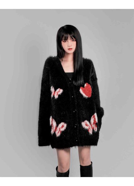 women's suits & blazers fall winter harajuku butterfly with black kawaii cleavage girl drop long mango thick fashion sweet knitting coa, White;black
women's suits & blazers fall winter harajuku butterfly with black kawaii cleavage girl drop long mango thick fashion sweet knitting coa, White;black